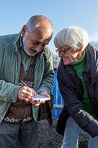 Zahájení Festivalu vína Český Krumlov - slavnostní výsadba vinné révy v kuchyňské zahradě u altánku Paraplíčko v areálu zámku, 26.10.2018, foto: Lubor Mrázek (22/36)