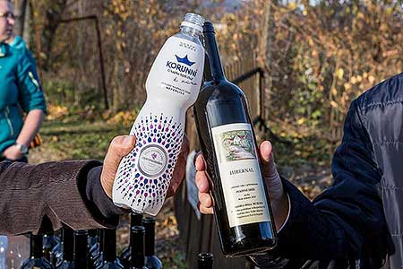 Zahájení Festivalu vína Český Krumlov - slavnostní výsadba vinné révy v kuchyňské zahradě u altánku Paraplíčko v areálu zámku, 26.10.2018, foto: Lubor Mrázek (30/36)