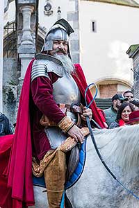 Festival vína Český Krumlov®: Příjezd svatého Martina a ochutnávka Svatomartinského vína 11.11.2018, foto: Lubor Mrázek (5/48)