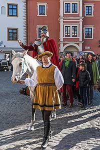Festival vína Český Krumlov®: Příjezd svatého Martina a ochutnávka Svatomartinského vína 11.11.2018, foto: Lubor Mrázek (7/48)