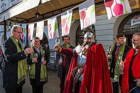 Festival vína Český Krumlov®: Příjezd svatého Martina a ochutnávka Svatomartinského vína 11.11.2018, foto: Lubor Mrázek (25/48)