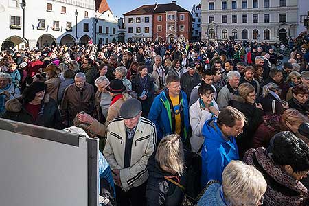 Festival vína Český Krumlov®: Příjezd svatého Martina a ochutnávka Svatomartinského vína 11.11.2018, foto: Lubor Mrázek (29/48)