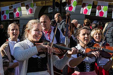 Festival vína Český Krumlov®: Příjezd svatého Martina a ochutnávka Svatomartinského vína 11.11.2018, foto: Lubor Mrázek (32/48)