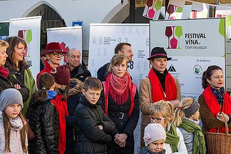 Festival vína Český Krumlov®: Příjezd svatého Martina a ochutnávka Svatomartinského vína 11.11.2018, foto: Lubor Mrázek (34/48)