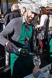 Festival vína Český Krumlov®: Příjezd svatého Martina a ochutnávka Svatomartinského vína 11.11.2018, foto: Lubor Mrázek (37/48)