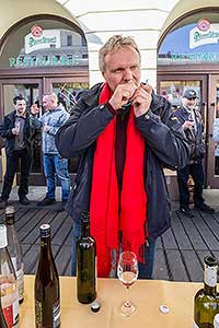 Festival vína Český Krumlov®: Příjezd svatého Martina a ochutnávka Svatomartinského vína 11.11.2018, foto: Lubor Mrázek (42/48)