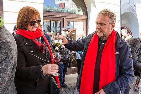 Festival vína Český Krumlov®: Příjezd svatého Martina a ochutnávka Svatomartinského vína 11.11.2018, foto: Lubor Mrázek (44/48)